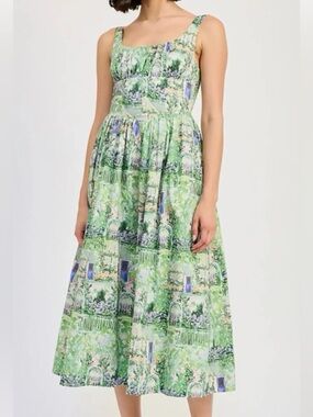 En Saison Molly Corset Garden Midi Dress
